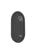 logitech M350s Pebble 2 Bluetooth Kablosuz Sessiz Kompakt Mouse - Siyah thumbnail 1