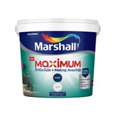 MARSHALL MAXİMUM MAT SİLİKONLU SİLİNEBİLİR İÇ CEPHE BOYASI 15 LT thumbnail 1
