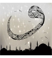 Vav ile İstanbul Kanvas Tablo thumbnail 2