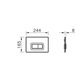 Vitra Kumanda Paneli, Loop R, Parlak Beyaz, 740-0600 thumbnail 2