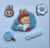 Labubu Sticker 3 Boyutlu Özel Üretim (5'li Set) - (Mavi Set) thumbnail 1