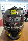 LS5 Çene Açılır Kask Gri - Neon Sarı thumbnail 1