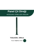 200 Cm Profil Direk - Çim Çit Direği Panel Çit Direği thumbnail 2