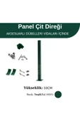 Profil Direk 50 Cm - Çim Çit Direği Panel Çit Direği 2 Adet thumbnail 1