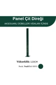 Profil Direk 120 Cm - Çim Çit Direği Panel Çit Direği thumbnail 2