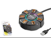 Hadron Hdx7035 Usb Hub 7-Usb 1.2M Siyah thumbnail 1