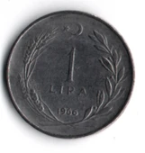 T.C. 1 Lira 1966 (mp2043) thumbnail 2
