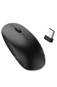Siyah Kablosuz Mouse Wireless Mouse Minimal Tasarım thumbnail 4
