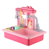 Pilli İnteraktif Lavabo Seti Pembe thumbnail 2