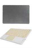 Touchpad Uyumlu Bluetooth Klavye Slim Kablosuz Wifi Q Klavye thumbnail 5