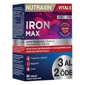 Nutraxin Iron Max 90 Tablet - 3 Al 2 Öde thumbnail 1