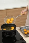 Bambum Ladle - Bambu Saplı Tel Kevgir 20cm thumbnail 1