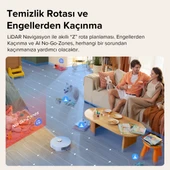 Vacuum Cleanner Q8 Max Robot Süpürge Beyaz thumbnail 5