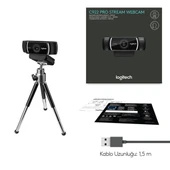 LOGITECH C922 PROFESYONEL WEBCAM / 960-001088 thumbnail 7