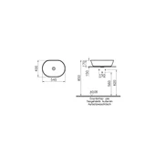 VitrA Geo Oval Çanak Lavabo 55 cm thumbnail 6