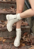 BİÇOMİ Wennes Bej Cilt Topuklu Bot thumbnail 3