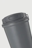 Stevig 4 Work Flip Open Coffee Mug Çelik Termos 400 ML Grey ST-251 thumbnail 4