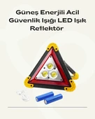 Solar Şarjlı Üçgen LED Park ve İkaz Lambası thumbnail 1
