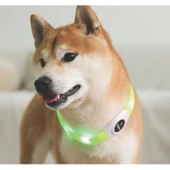 M-Pets Flash Led Boyun Tasma Yeşil (M) thumbnail 4