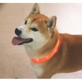 M-Pets Flash Led Boyun Tasma Turuncu (L) thumbnail 4