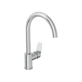 Flow Round C Tipi Eviye Bataryası, Krom A43407 thumbnail 1