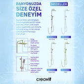 Creavit Krom Tepe Duş Sistemi SH660 thumbnail 6