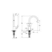 Flow Round C Tipi Eviye Bataryası, Krom A43407 thumbnail 2