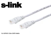 S-link sl-cat615 Cat6 15mt Gri Utp Patch Kablo thumbnail 1