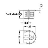 Rafix-20 Gövde Nikel Kaplama 8 Adet thumbnail 2