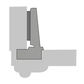 Hettich Intermat Kalın Kapak Menteşesi 43 mm. Düz Bini thumbnail 4