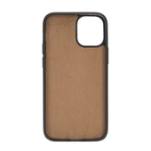 Apple iPhone 12 mini Uyumlu Deri Arka Kapak RST2EF Taba thumbnail 2