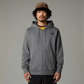 M SIMPLE DOME FULL ZIP HOODIE GREY GREY M thumbnail 1