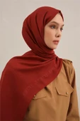 Logo Bordürlü Pamuk İpek Şal 1 thumbnail 8