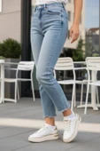 Beyaz Bağcıklı Kadın Sneaker thumbnail 3