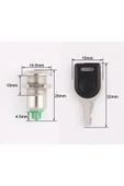 12mm Metal Button 2 Anahtarlı thumbnail 3
