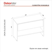 Dekorister Clementine Ayakkabılık Beyaz thumbnail 10