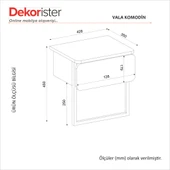 Dekorister Vala Komodin Beyaz thumbnail 8