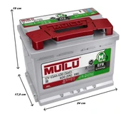 Mutlu EFB Start-Stop 12 V 63 Ah 600 EN Akü thumbnail 2