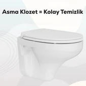Creavit Perla Asma Klozet TP320 Kapak Hariç thumbnail 3
