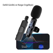 Magicvoice K8 Kablosuz Type-C Vlogger Yaka Mikrofonu thumbnail 3