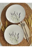 Sipahi başak 2 li Seramik Pasta Tabağı 19 Cm thumbnail 1