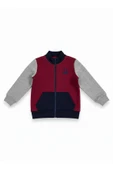 Erkek Çocuk Fermuarlı Sweatshirt  Bordo thumbnail 1