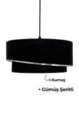 Vivido Home Siyah Astra Kumaş Avize thumbnail 3