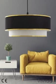 Vivido Home Siyah Vivid Tekli SarkıtAvize thumbnail 2