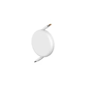 Baseus FREE2PULL Mini Makaralı Type-C To Type-C 100W Kablo 2 mt Beyaz thumbnail 2