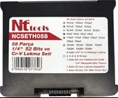 Nttools Bits Uç Ve Lokma Seti 1/4" 58 Parça thumbnail 2