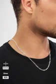 Mios Silver 3mm Figaro 925 Ayar Gümüş Kolye thumbnail 1