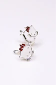 ANDA 925 Ayar Gümüş Mineli Hello Kitty Çocuk Küpesi thumbnail 1