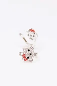 ANDA 925 Ayar Gümüş Hello Kitty Çocuk Küpesi thumbnail 1