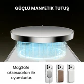 iPhone 17 Pro Max Magsafe Uyumlu Şeffaf Sert PC Kılıf thumbnail 3